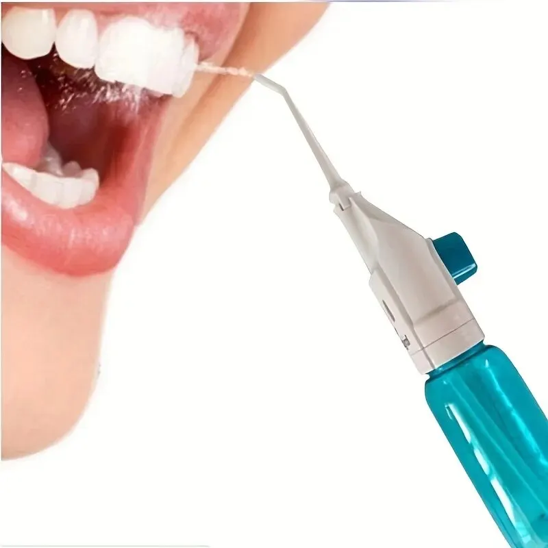 Unisex portable high-pressure water flosser for effective teeth cleaning and gum health.