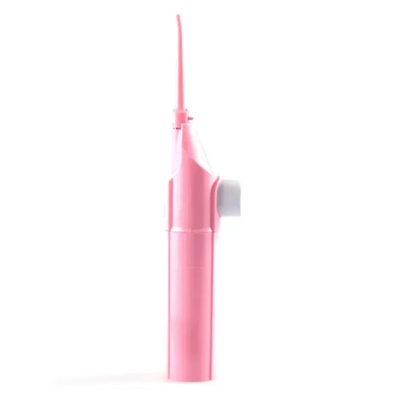 High-pressure oral irrigator with multiple tips, designed for deep teeth cleaning and gum health.