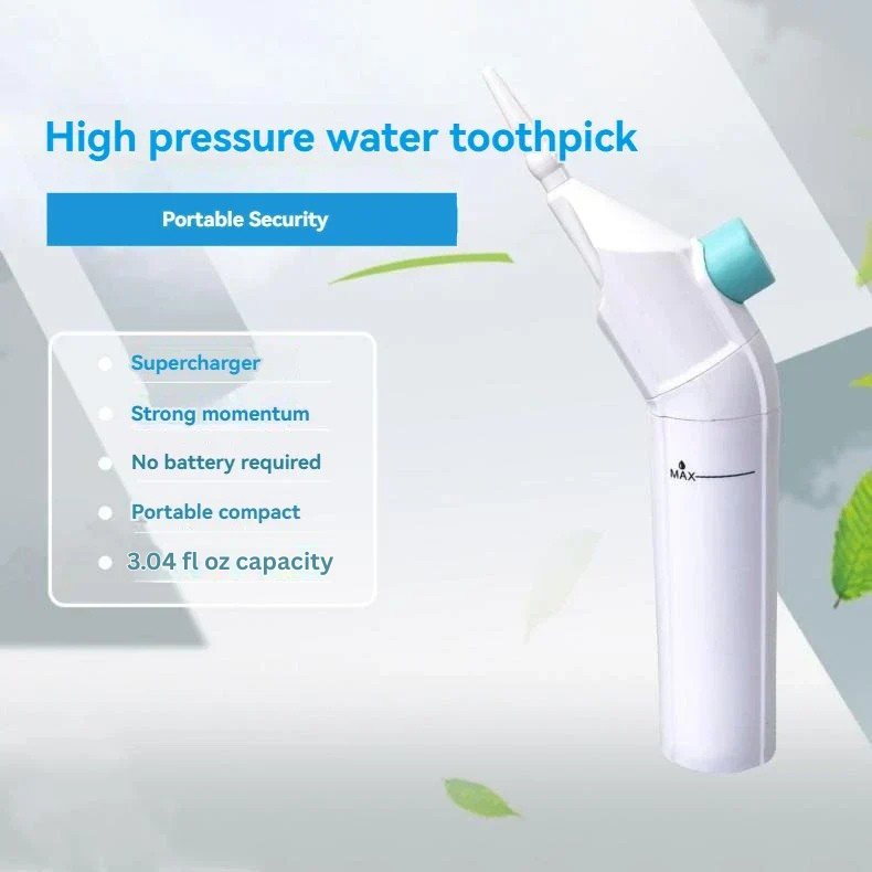 Unisex portable dental irrigator, essential for maintaining excellent oral hygiene anywhere.