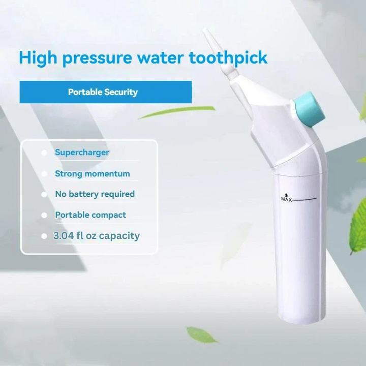 Unisex portable dental irrigator, essential for maintaining excellent oral hygiene anywhere.