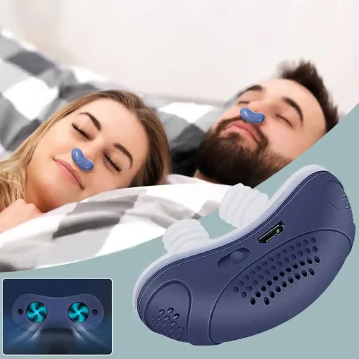 Unisex portable micro CPAP device for sleep apnea & anti-snoring. Hoseless design, ideal for travel.