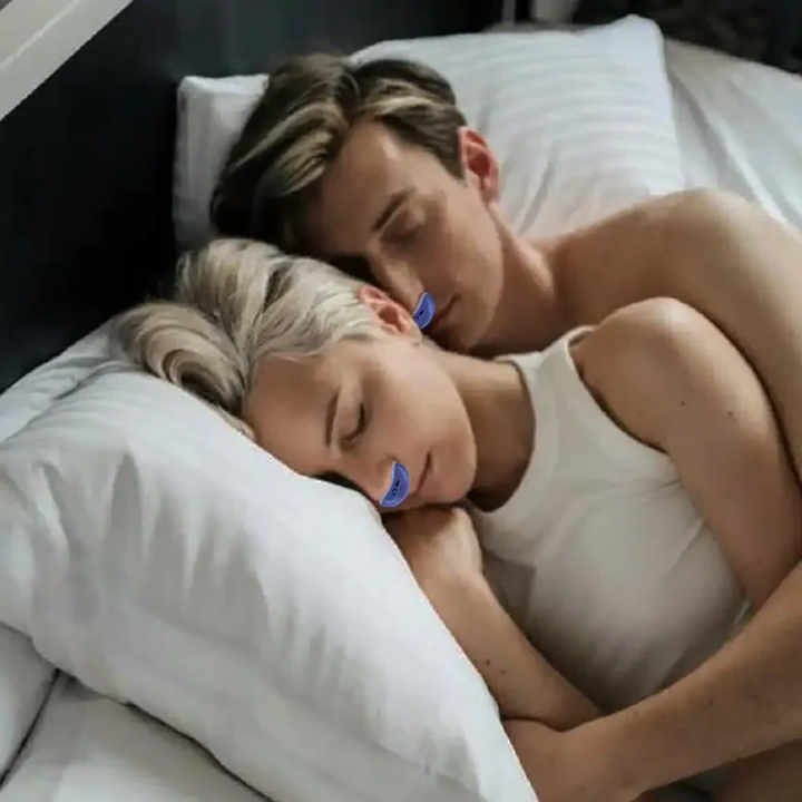 Compact travel micro CPAP alternative. Portable breathing device for sleep apnea & anti-snoring.