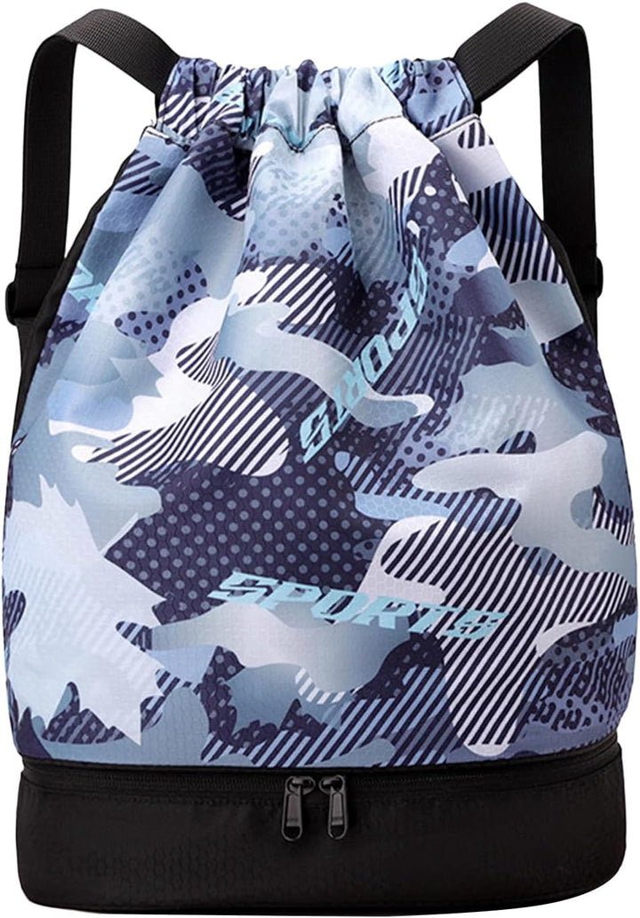 Unisex portable sports duffle bag with side shoe compartment, perfect for gym or travel