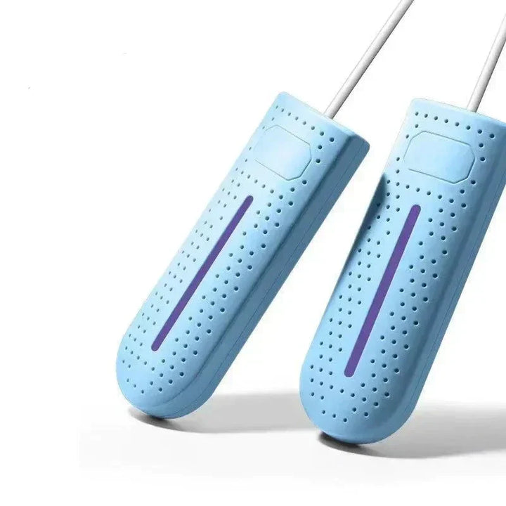 Travel-friendly UV shoe dryer & sterilizer for clean, dry shoes on the go, perfect for athletes.