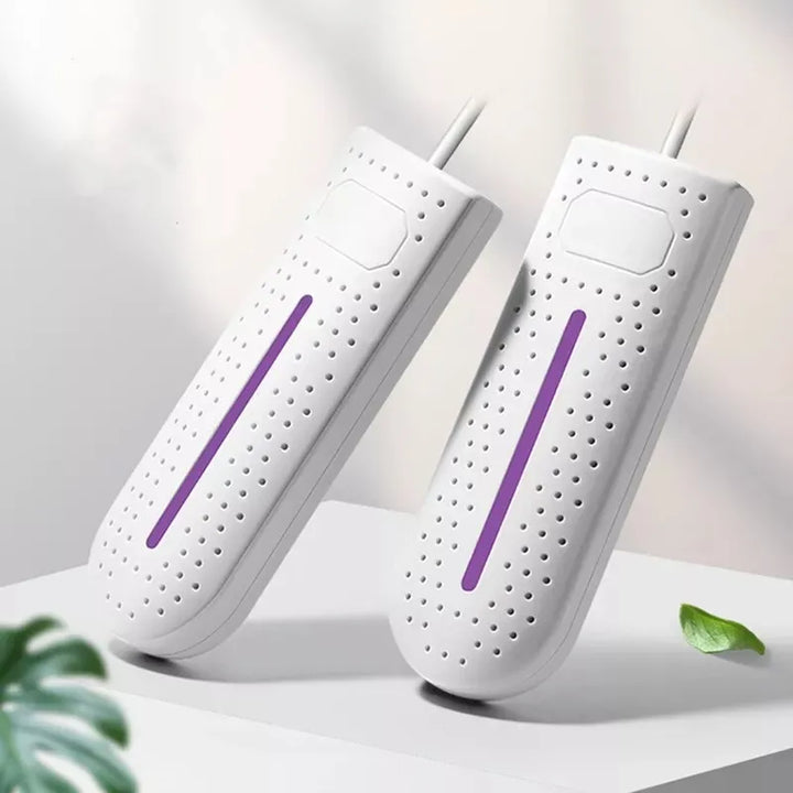 Electric UV shoe sterilizer & deodorizer for athletic gear, ensuring hygiene & freshness.