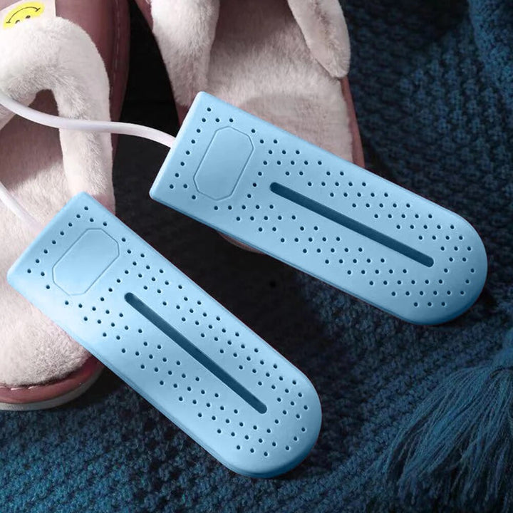 Efficient electric UV shoe dryer & sterilizer, eliminating odors and moisture in footwear.