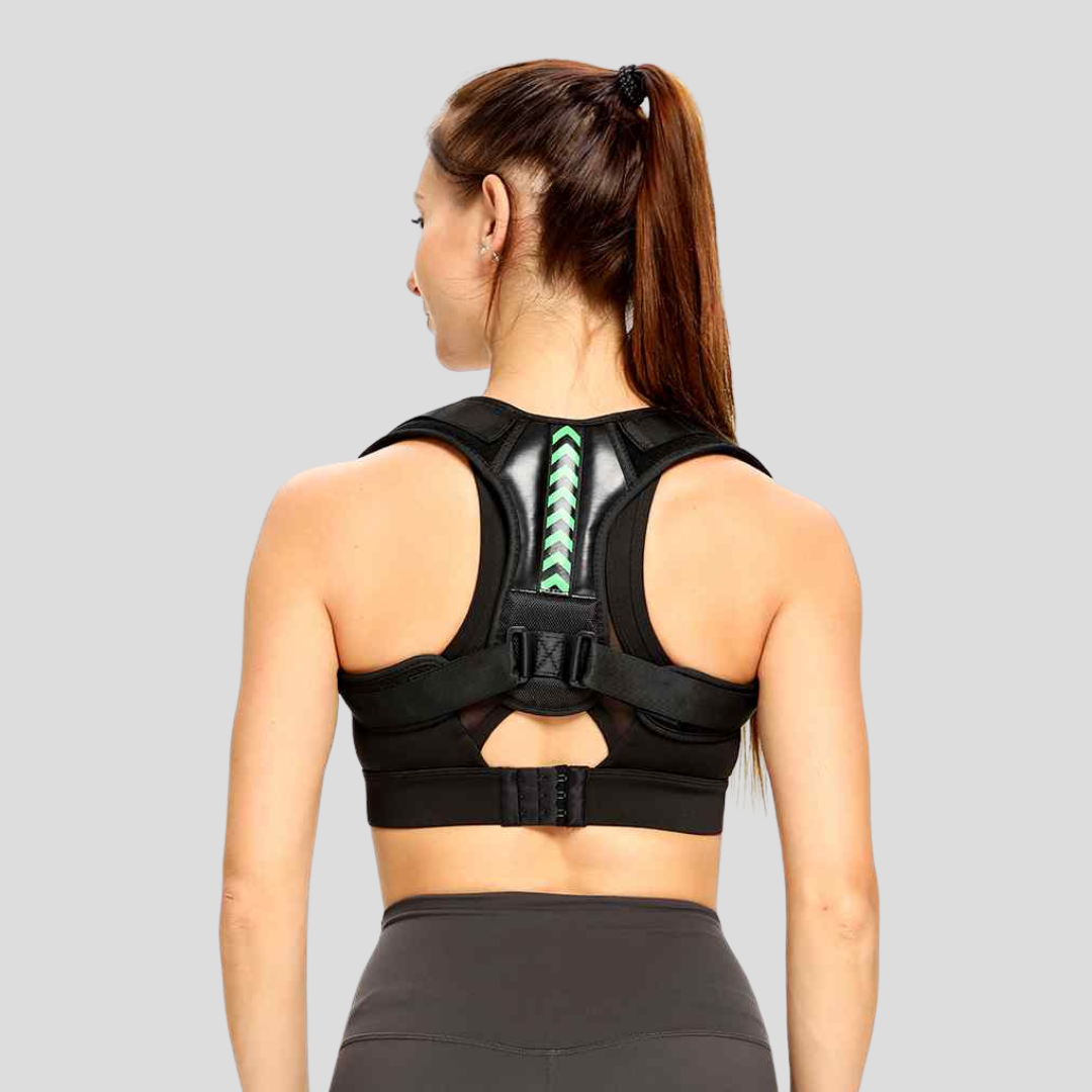Unisex posture corrector for back & shoulder support, promoting spinal alignment & pain relief.