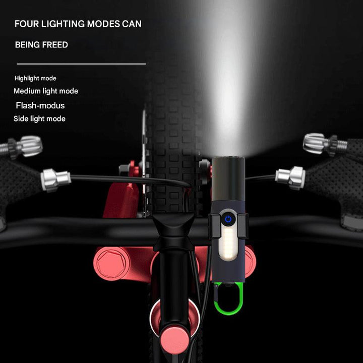 Collection of PowerBeam LED zoomable flashlights, showing size and design.