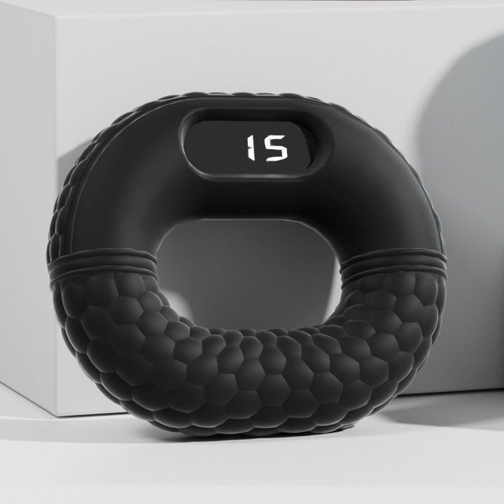 Portable PowerGrip Bluetooth hand strength trainer, perfect for home gym workouts & physical therapy.