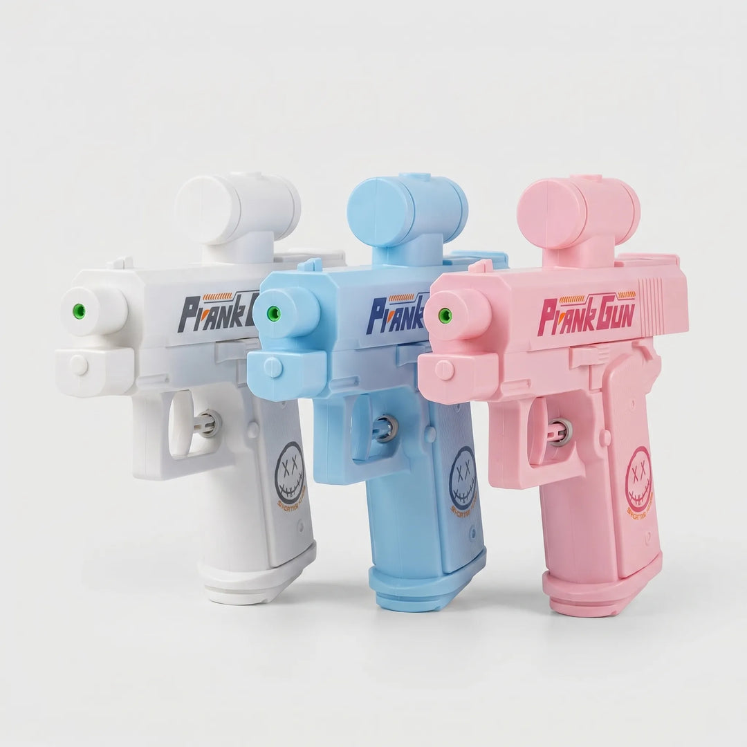 Discreet prank water gun set, a fun novelty toy for summer beach days, pool parties, and outdoor squirt fun.