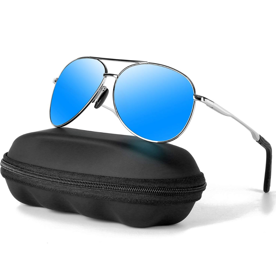 Stylish polarized aviator sunglasses for men and women, perfect fashion accessory