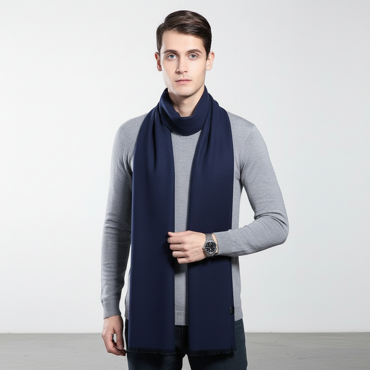Unisex winter accessory: a cozy cashmere-feel scarf in various colors, providing luxurious warmth.