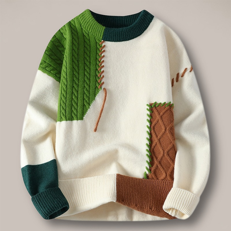 Unisex premium cozy knitted sweater with textured design, perfect for warm winter fashion & casual wear.