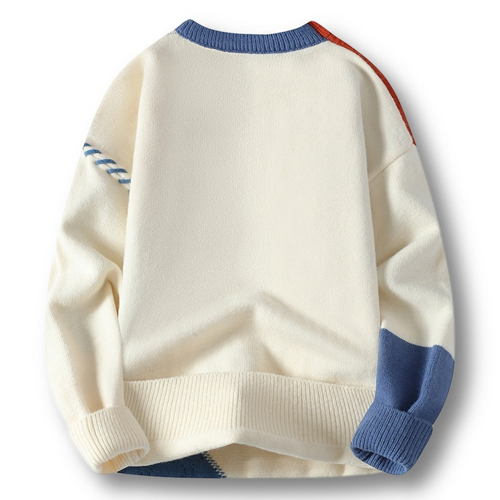 Luxurious premium knitted sweater featuring a unique textured design, providing cozy warmth for unisex winter style.