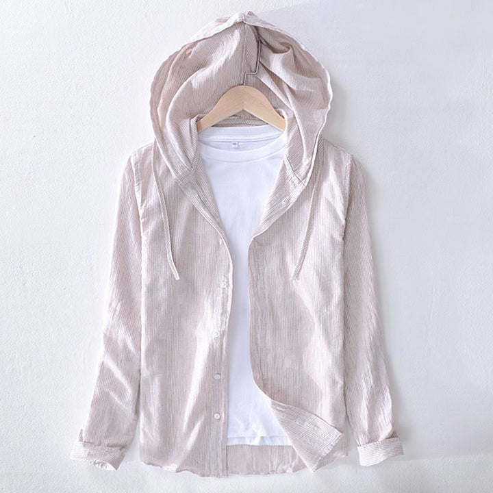 Stylish unisex summer hoodie, perfect for a casual, relaxed spring fashion look.