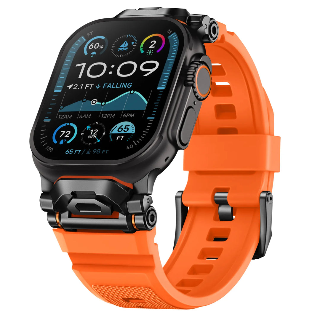 Unisex silicone watch band, comfortable fit for active lifestyles.