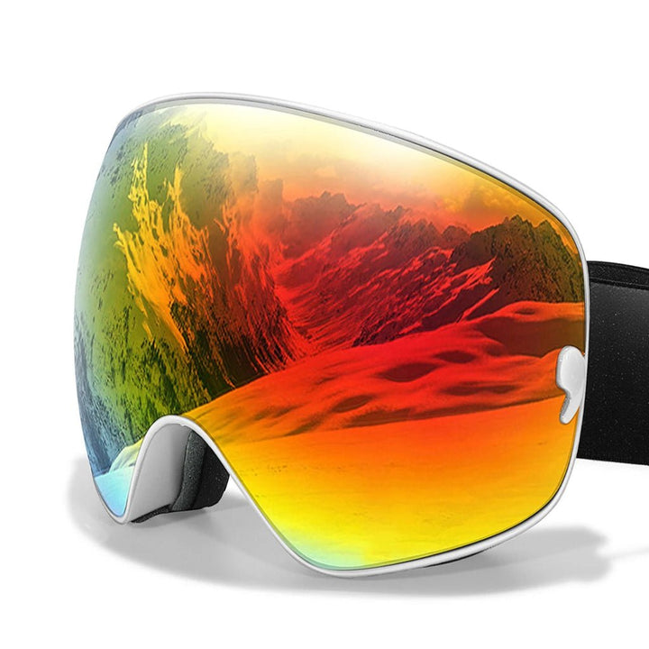 Versatile unisex ski & snowboard goggles with anti-fog, UV400 & night vision lens for all conditions.