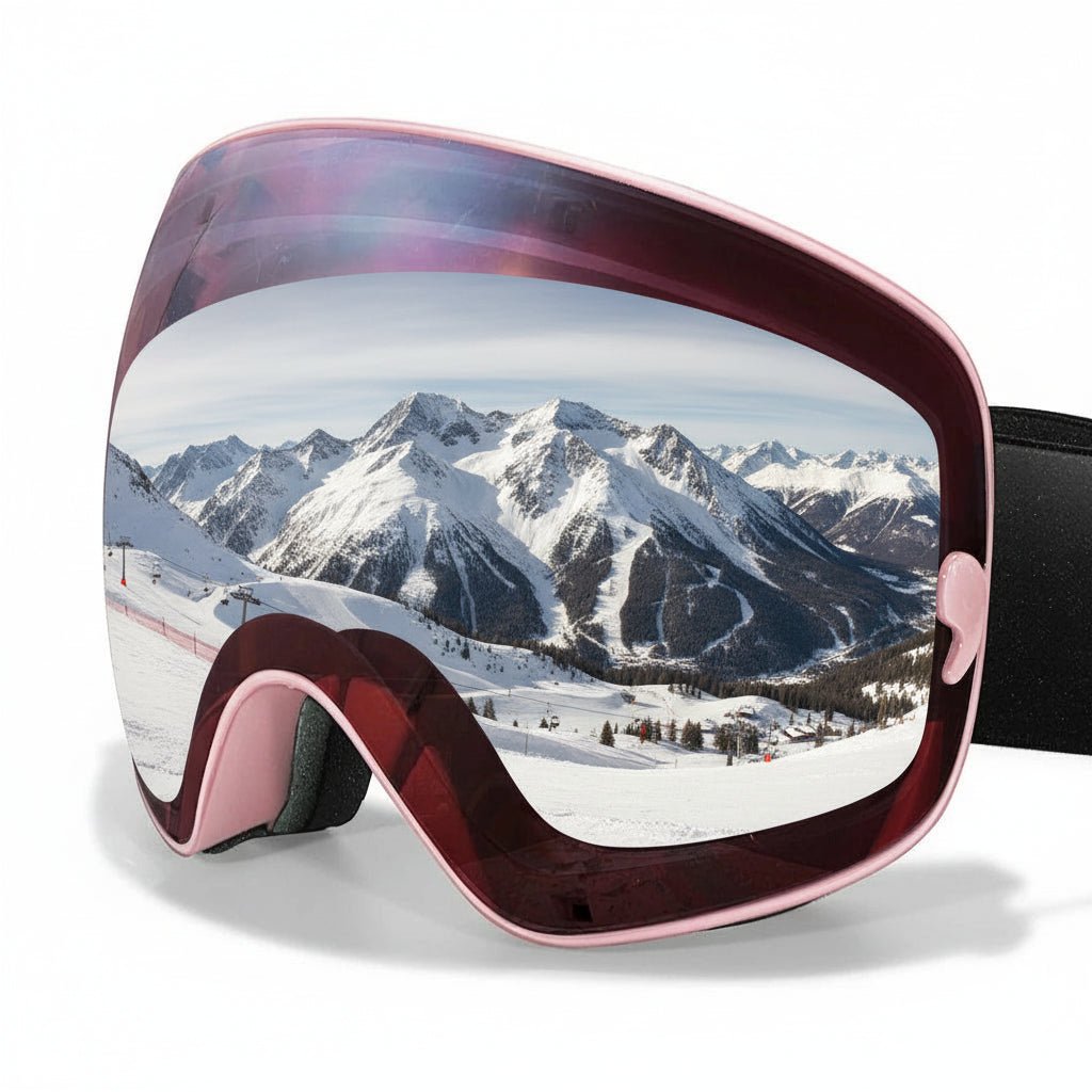 Premium ski goggles for winter sports, featuring anti-fog, UV400 & night vision technology.