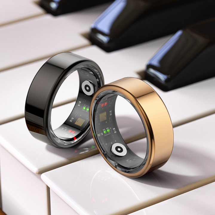 Premium smart ring for sleep tracking, stress management & daily activity monitoring.