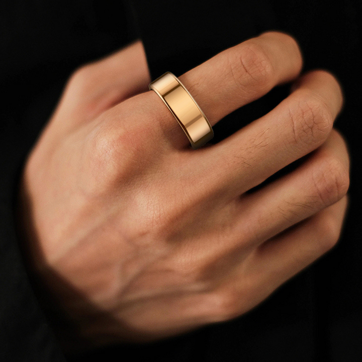 Elegant smart jewelry: a premium fitness ring for accurate health and activity tracking.