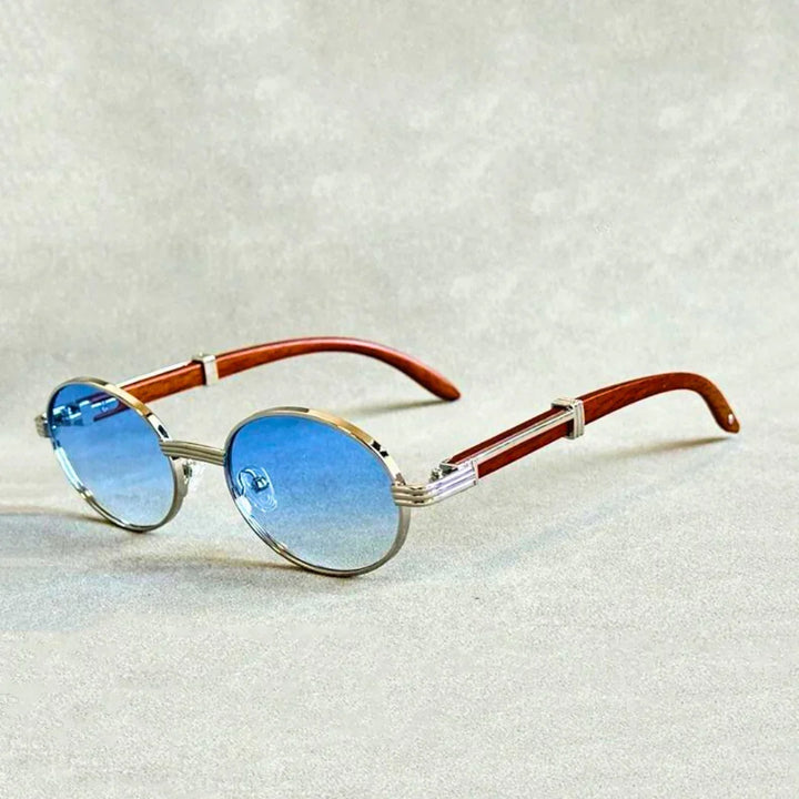 Premium fashion sunglasses for men & women, showcasing unique wood frames and lenses with reliable UV protection.