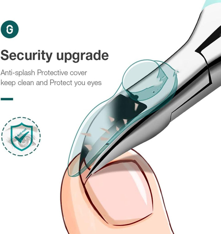 Precision toenail clipper designed for ingrown nails and tough thick nails, ideal for senior nail care.