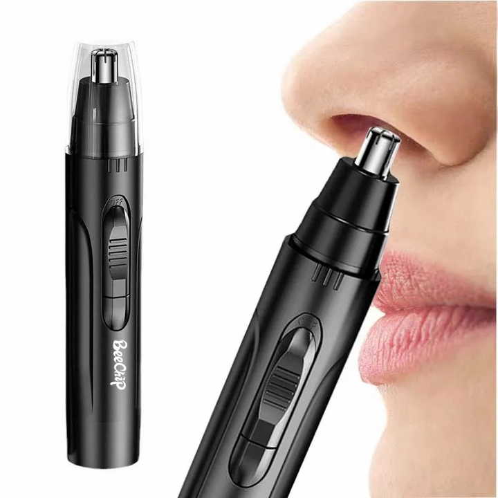 Unisex professional painless nose and ear trimmer, rechargeable for comfortable grooming and personal care