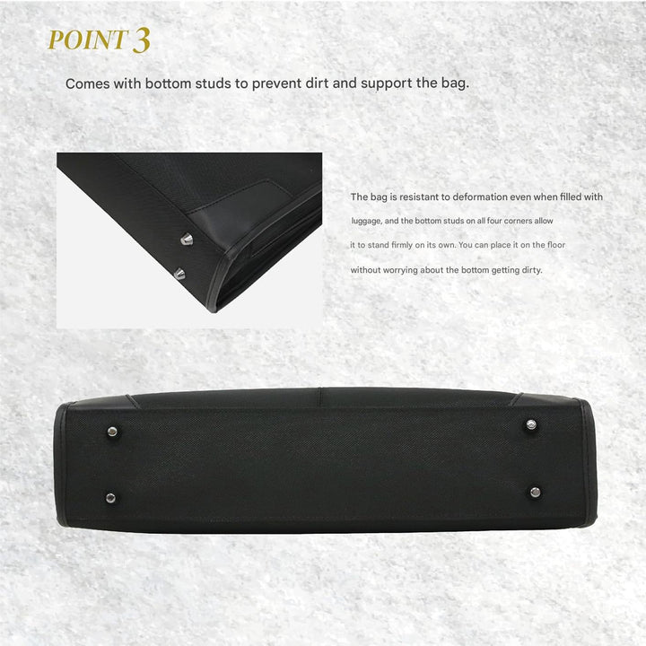 Organized unisex business briefcase, a professional laptop & document holder for work & travel; synthetic leather.