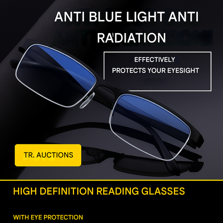 Unisex progressive multifocal reading glasses for clear near & long-distance vision. Lightweight, comfortable eyewear.