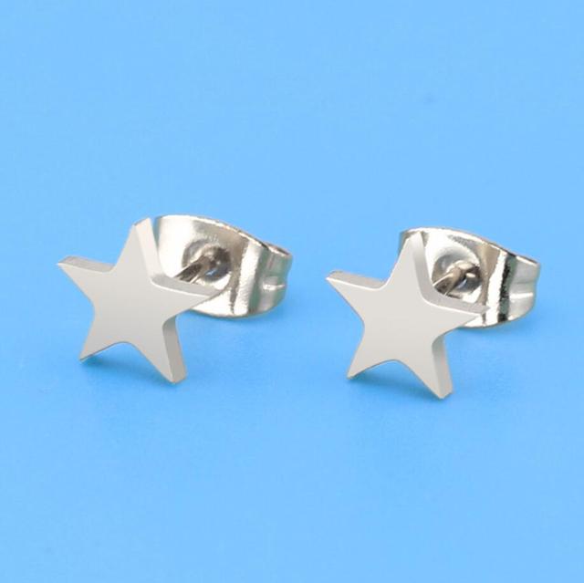 Enhance your style with these bold unisex punk stud earrings, a true fashion statement.