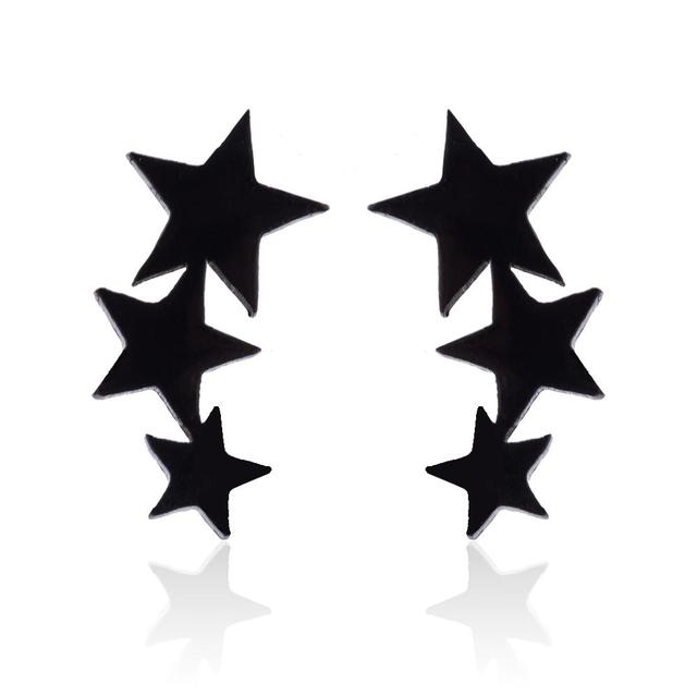 Bold fashion punk stud earrings, ideal for making a statement at any event.
