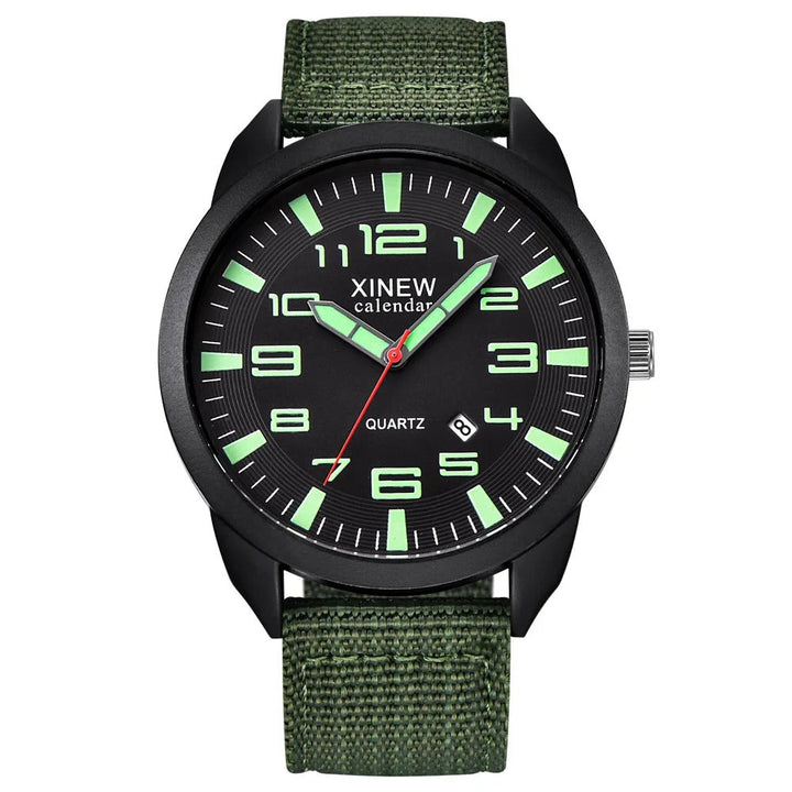 Elegant unisex quartz watch with an illuminated dial and convenient date display. Perfect for men & women.