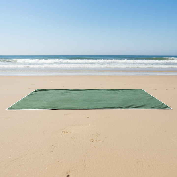 Unisex quick-dry microfiber beach towel, lightweight, sand-free for travel or pool