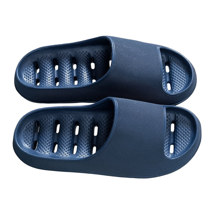 Unisex quick-dry shower slippers with drainage holes, perfect for bathroom, pool, or gym.