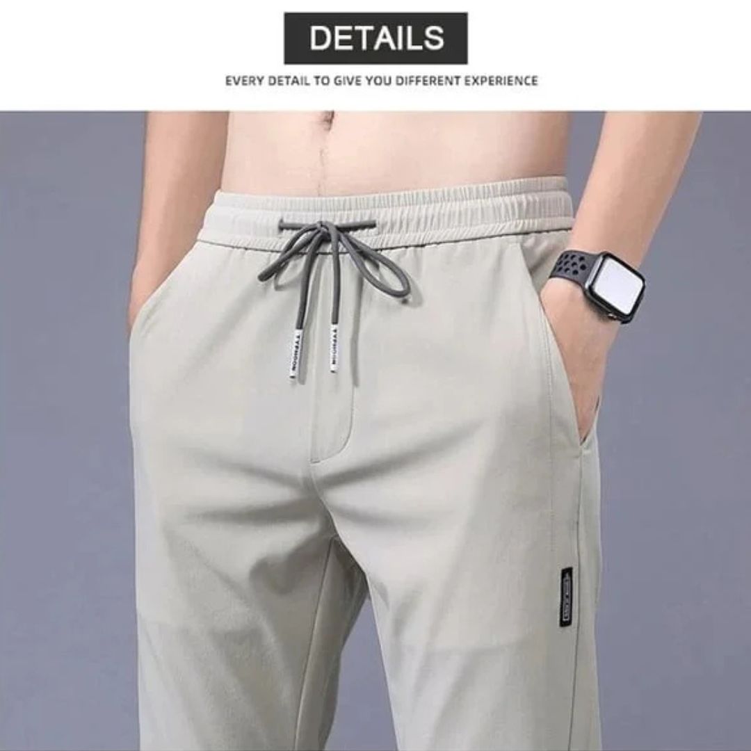 Modern quick-dry stretch pants, unisex, great for travel, yoga, or everyday casual.