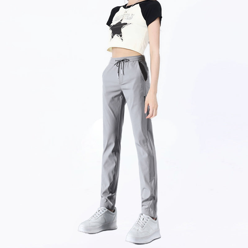 Quick-dry stretch pants, unisex design, perfect for hiking, jogging, and activewear.