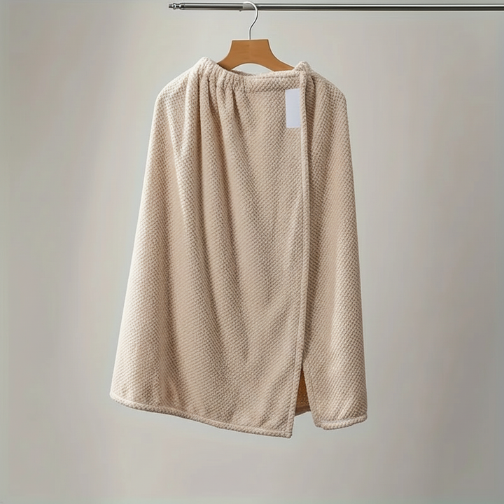 Soft quick-dry BathLuxe bathrobe for women, perfect spa and loungewear comfort.
