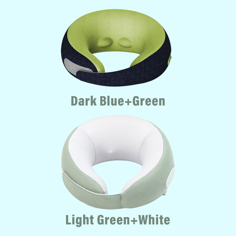 Unisex rechargeable CozyTherm heating cushion & neck massager. Perfect for stress and tension relief at home or travel.