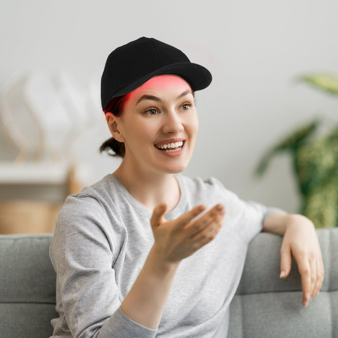 Hair growth Red Light Therapy Cap, infrared light for hair restoration & thinning hair treatment.