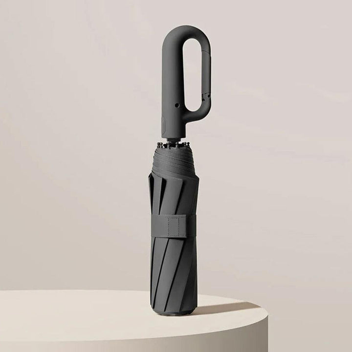 Unisex reinforced compact travel umbrella with windproof design. Perfect for rain & sun protection.