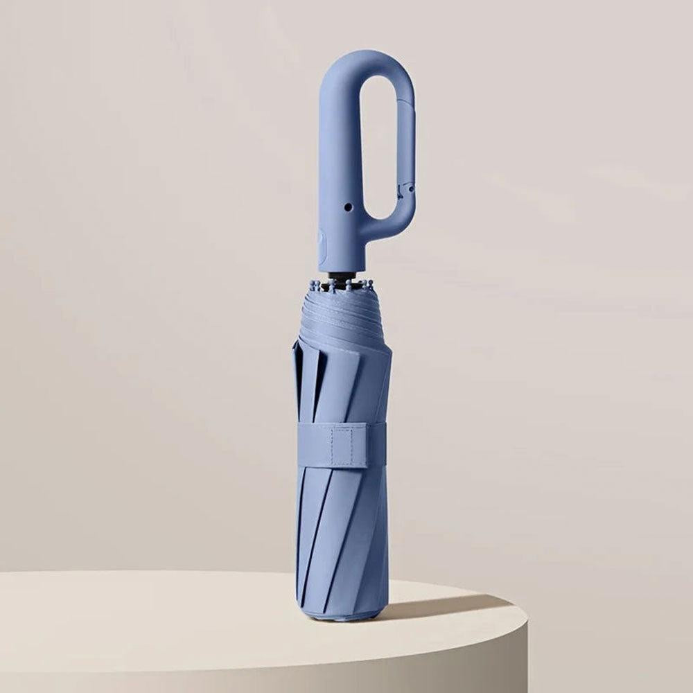 Automatic opening & closing unisex travel umbrella. Compact, reinforced, windproof for ultimate rain & sun protection.