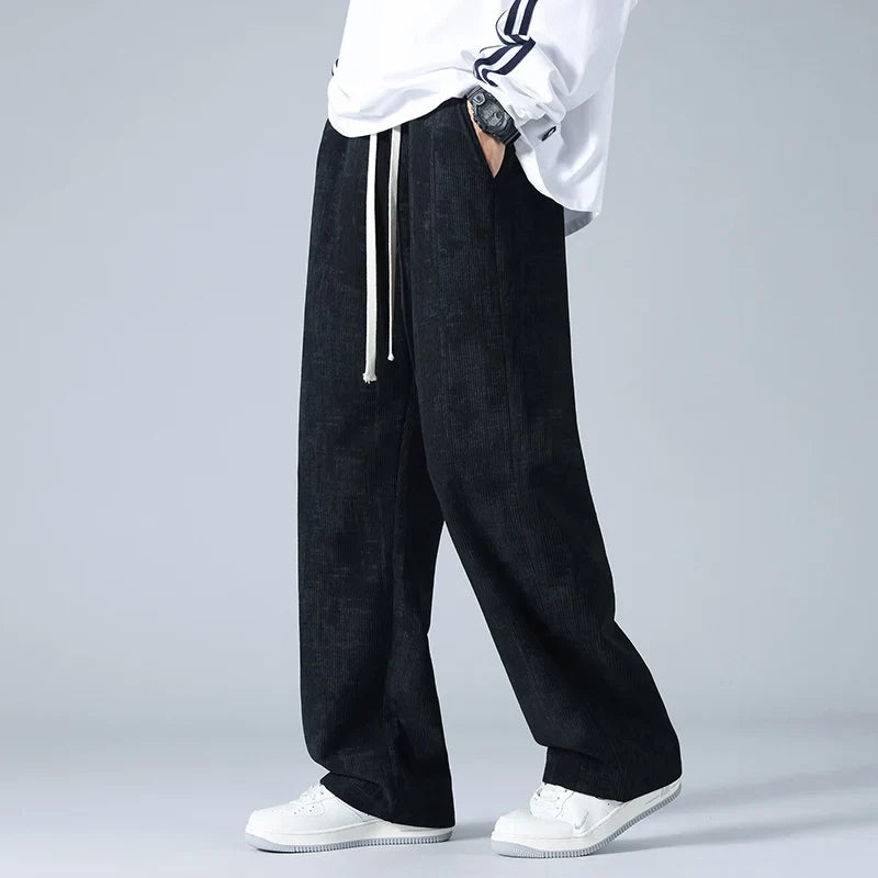 Comfortable unisex relaxed fit beige sweatpants, perfect for lounging or everyday casual style.