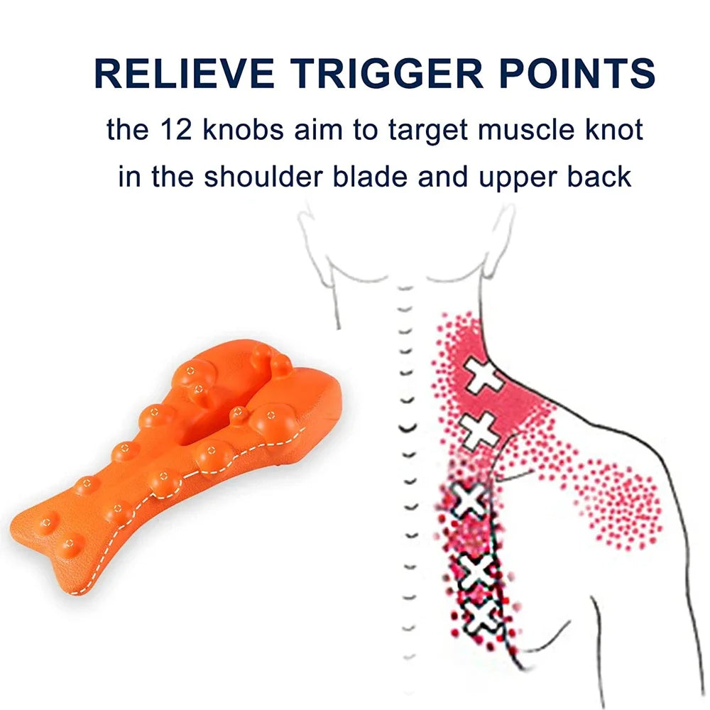 Compact and lightweight RelaxTherapy massager, ideal for targeted neck, shoulder, and upper back pain relief.