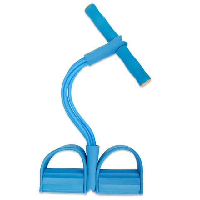 Unisex exercise equipment for strength training, flexibility, and core workouts using resistance bands at home.