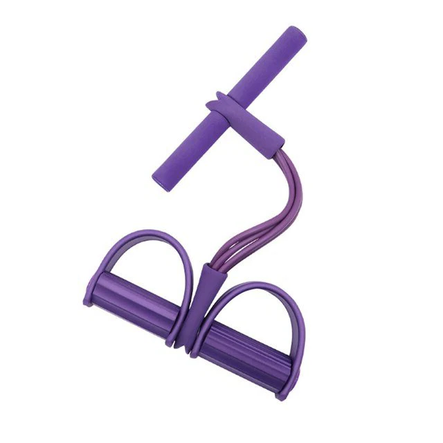 Versatile resistance band pedal exerciser for full body fitness, sit-ups, & muscle toning. Ideal for home workout.