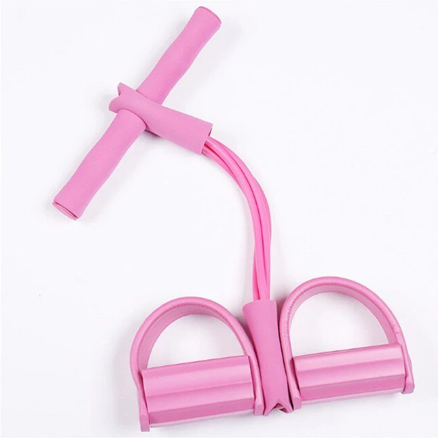 Engage in full body strength training & sit-ups with this unisex resistance band pedal exerciser for home fitness.
