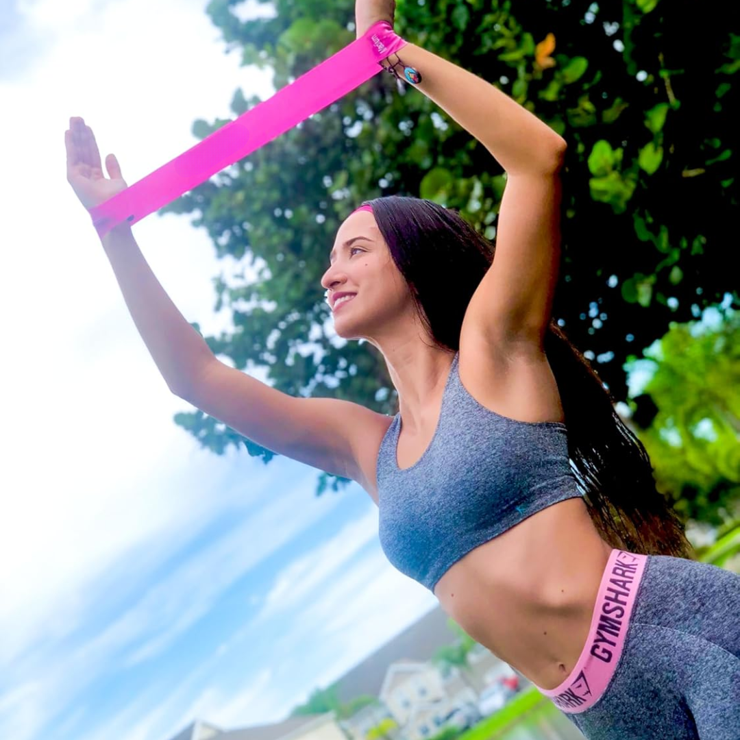 Unisex resistance bands set with 5 levels for versatile full body strength training and home workouts.