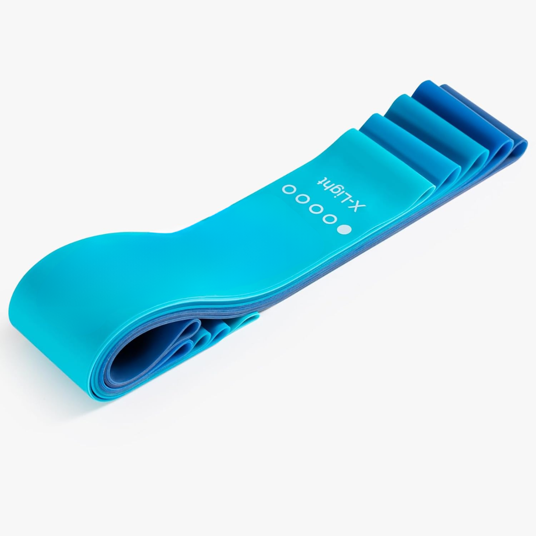 Improve strength & flexibility with this unisex 5-level resistance band set for full body workouts.