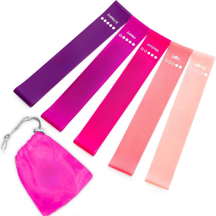 High-quality resistance bands, 5 levels for full body exercises, perfect for home gym & travel fitness.