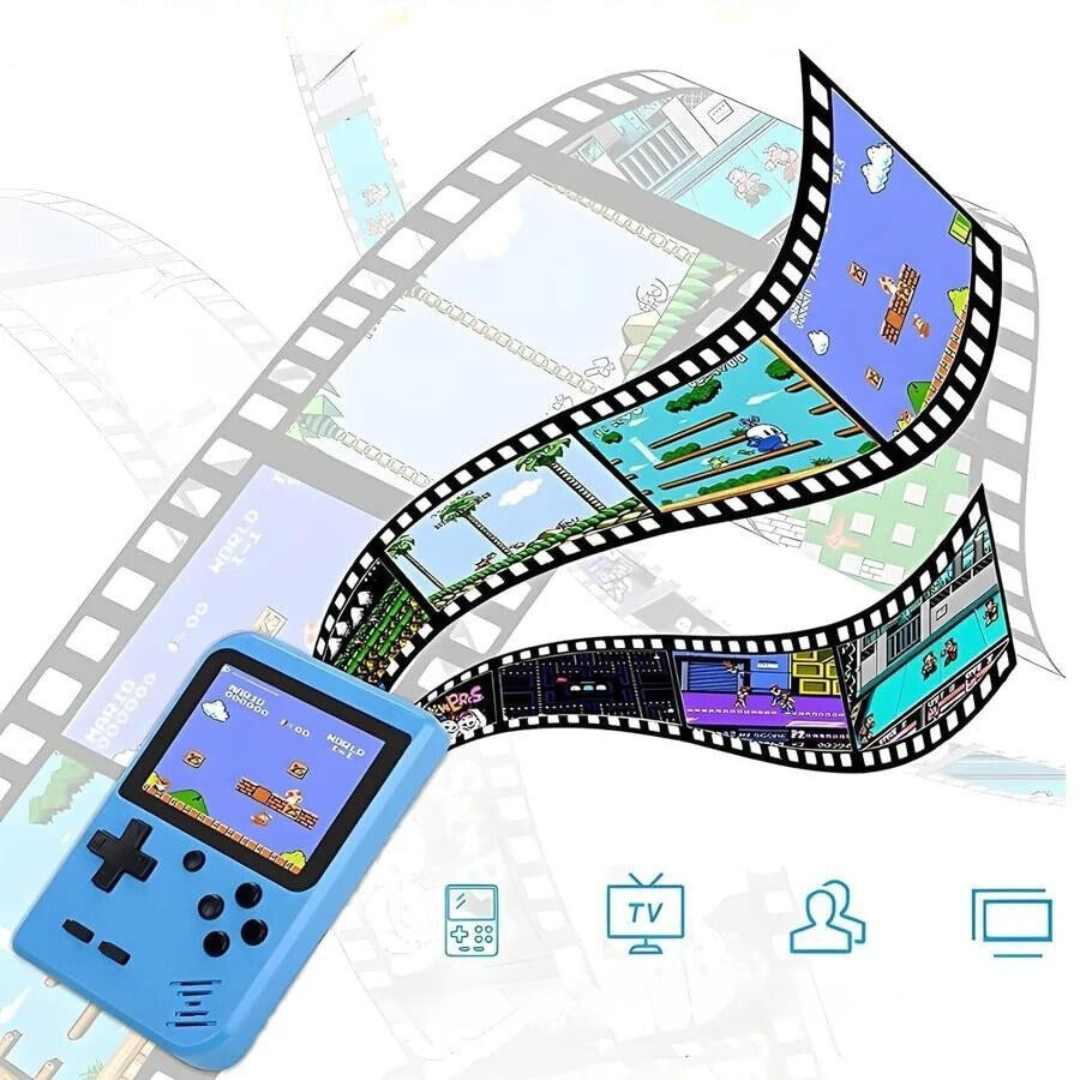 Kids & adults love this retro handheld video game console. 400 classic games for endless fun & entertainment.